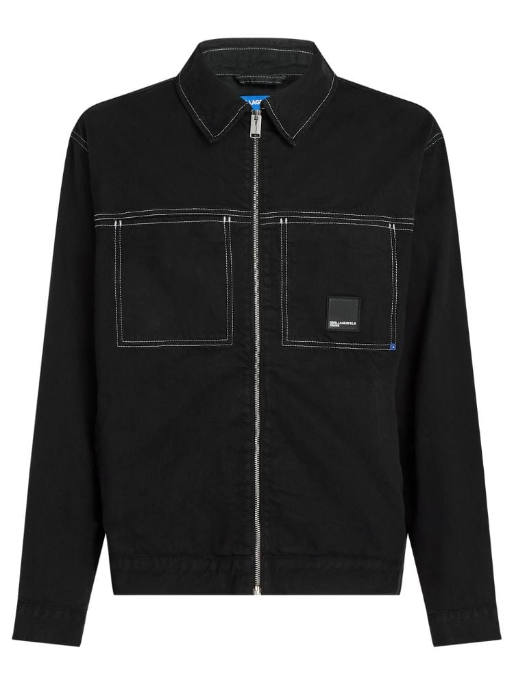 Karl Lagerfeld Jeans Contrast stitch jacket